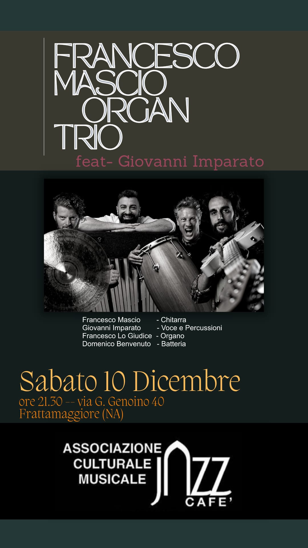 Francesco Mascio – Organ Trio feat. Giovanni Imparato